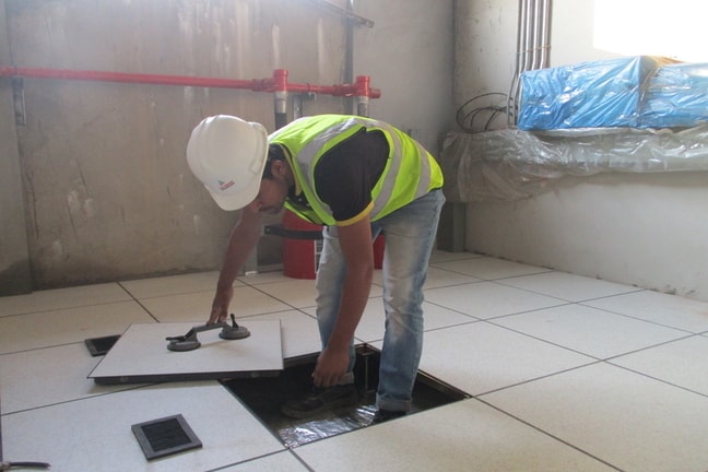 raised floor installation in Bangladesh