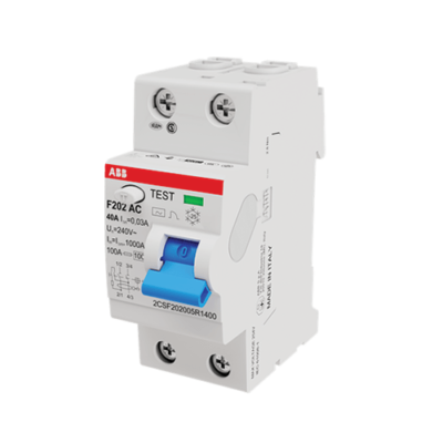 ABB RCCB F202 AC-2P | Made in Italy | Impress Corporation Limited